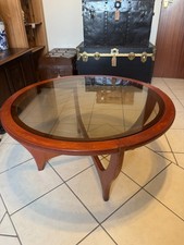 Vintage Mid Century Teak Glass