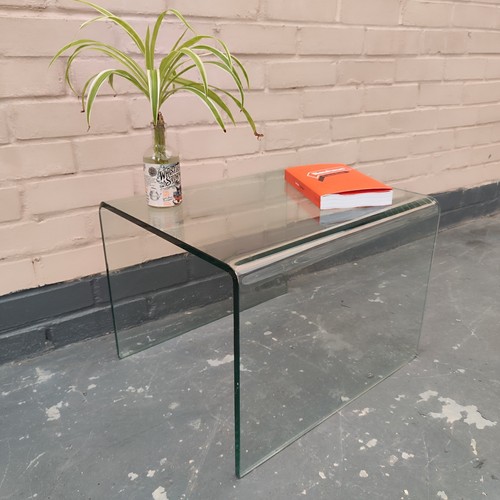 Mid century bent glass side - century,